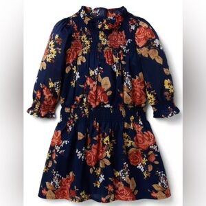 Janie and Jack - Cleo Floral Smocked Dress (Size 7)